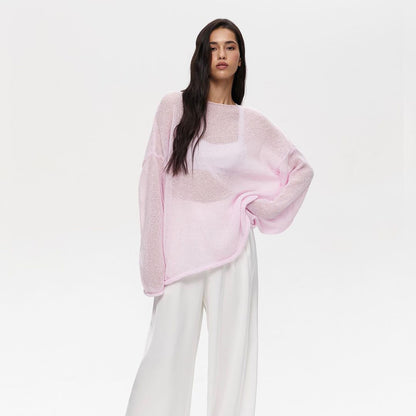 Pull en maille aérienne pour femmes avec effet transparent Chic und Stil