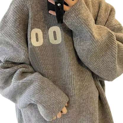 Pull en maille surdimensionné pour femmes avec structure en rib Chic & Stil