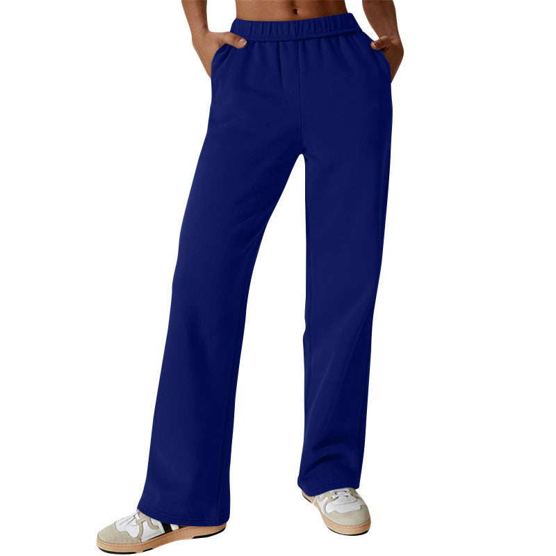 Casual training pants for women with elastic waistband and practical side pockets Chic and Style
