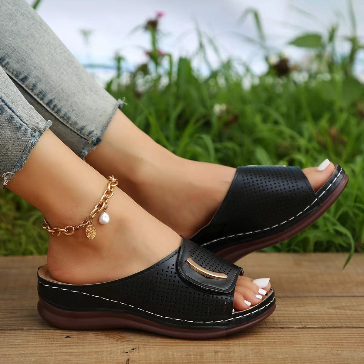Chaussons de bien-être respirants pour femmes avec semelle ergonomique Chic und Stil