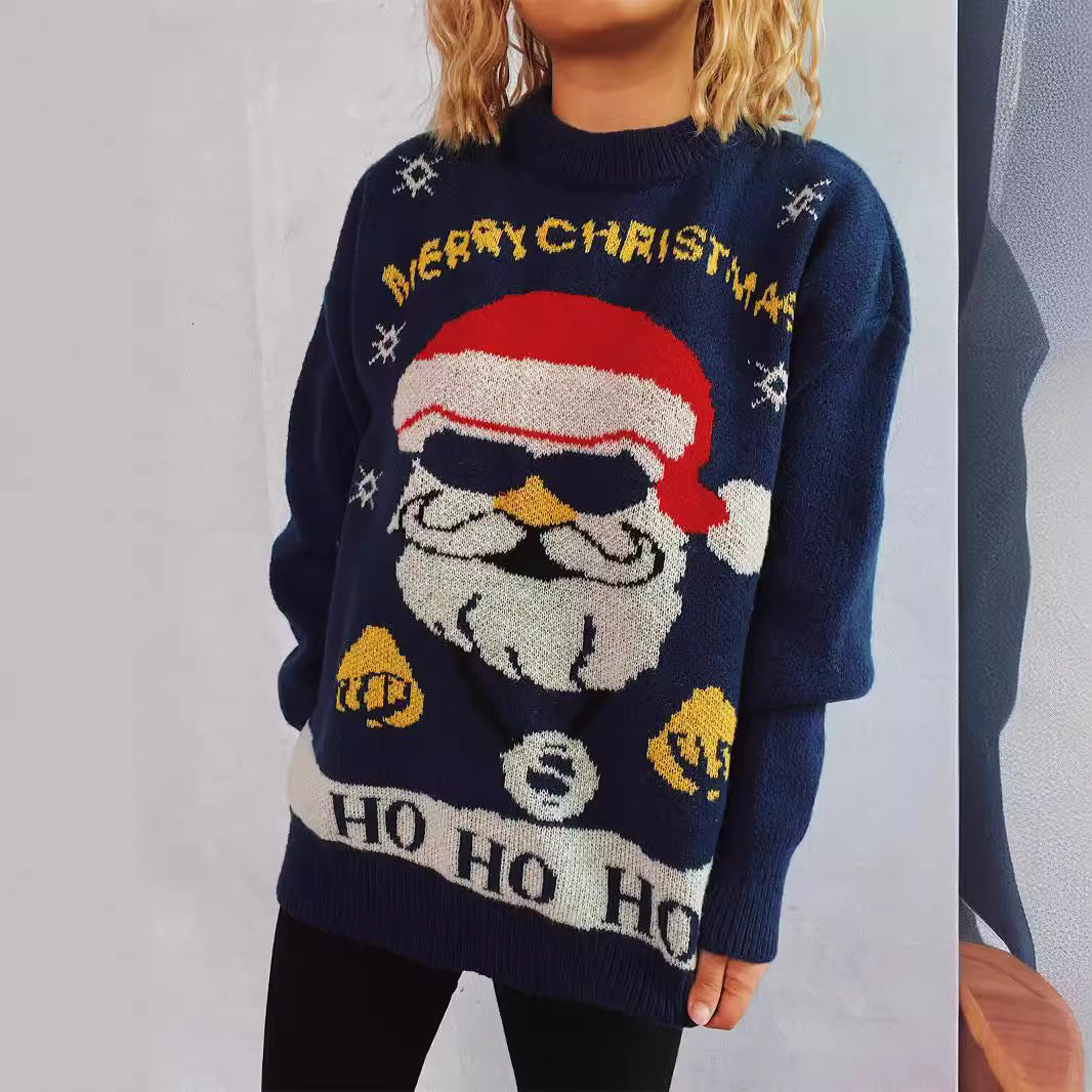 Pull de Noël pour femmes avec motif festif et coupe oversized Chic und Stil