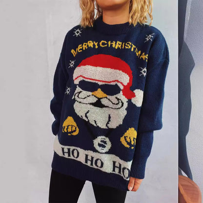 Pull de Noël pour femmes avec motif festif et coupe oversized Chic und Stil