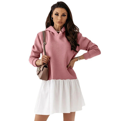 Robe en sweat décontractée pour femmes avec capuche Chic und Stil