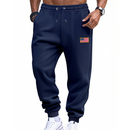 Casual men's sports pants with American flag Chic and Style