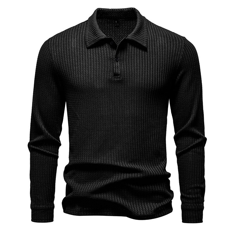 Chemise polo pour homme avec surface structurée et col moderne Chic und Stil