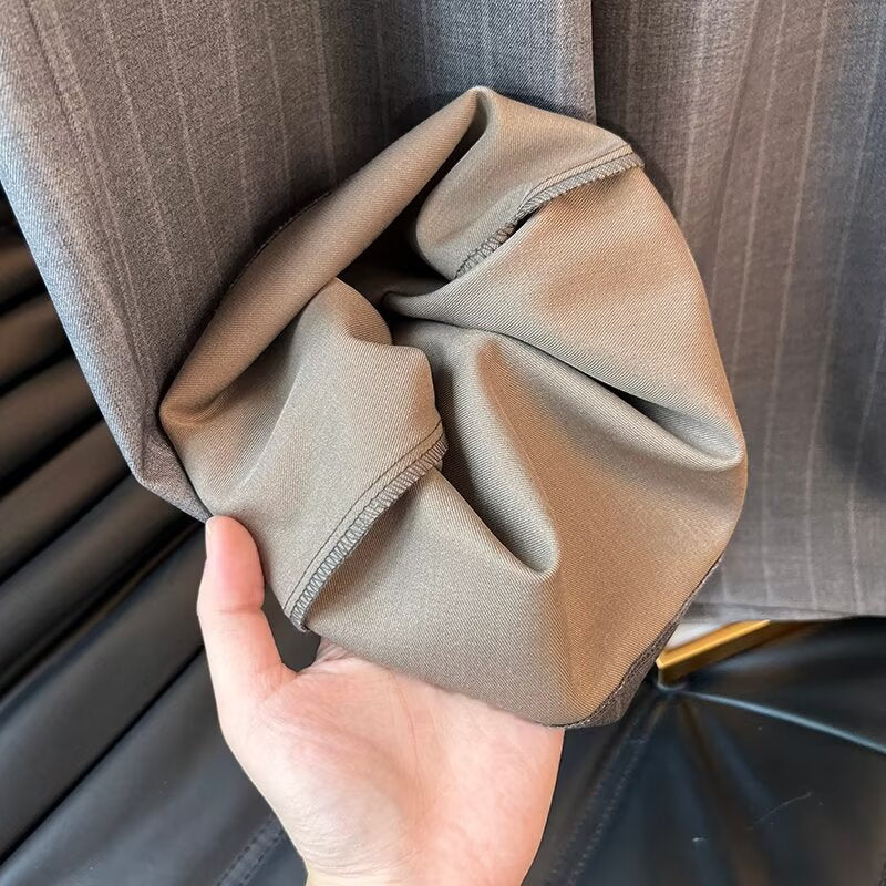 Elegant wide striped pants for women with high waist Chic and Style