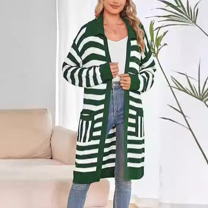 Dames pull-over à rayures Chic und Stil