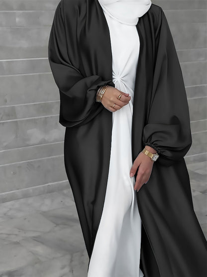 Dames élégant long cardigan en tissu fluide avec une coupe ample Chic und Stil