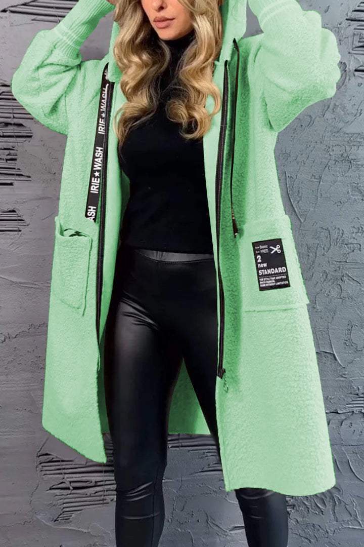 Dames Douillette Veste d'Hiver Oversize avec Capuche Chic und Stil