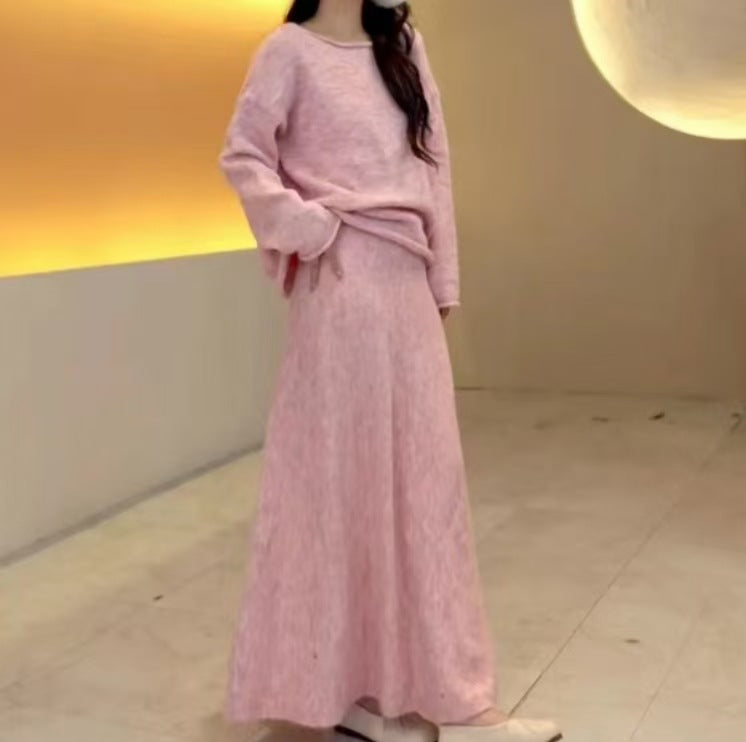 Robe en tricot décontractée pour femmes avec un élégant design dénudé-épaule et un matériau doux Chic und Stil