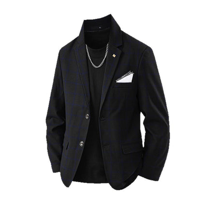 Blazer élégant pour hommes avec un design à carreaux et une fine doublure intérieure Chic und Stil