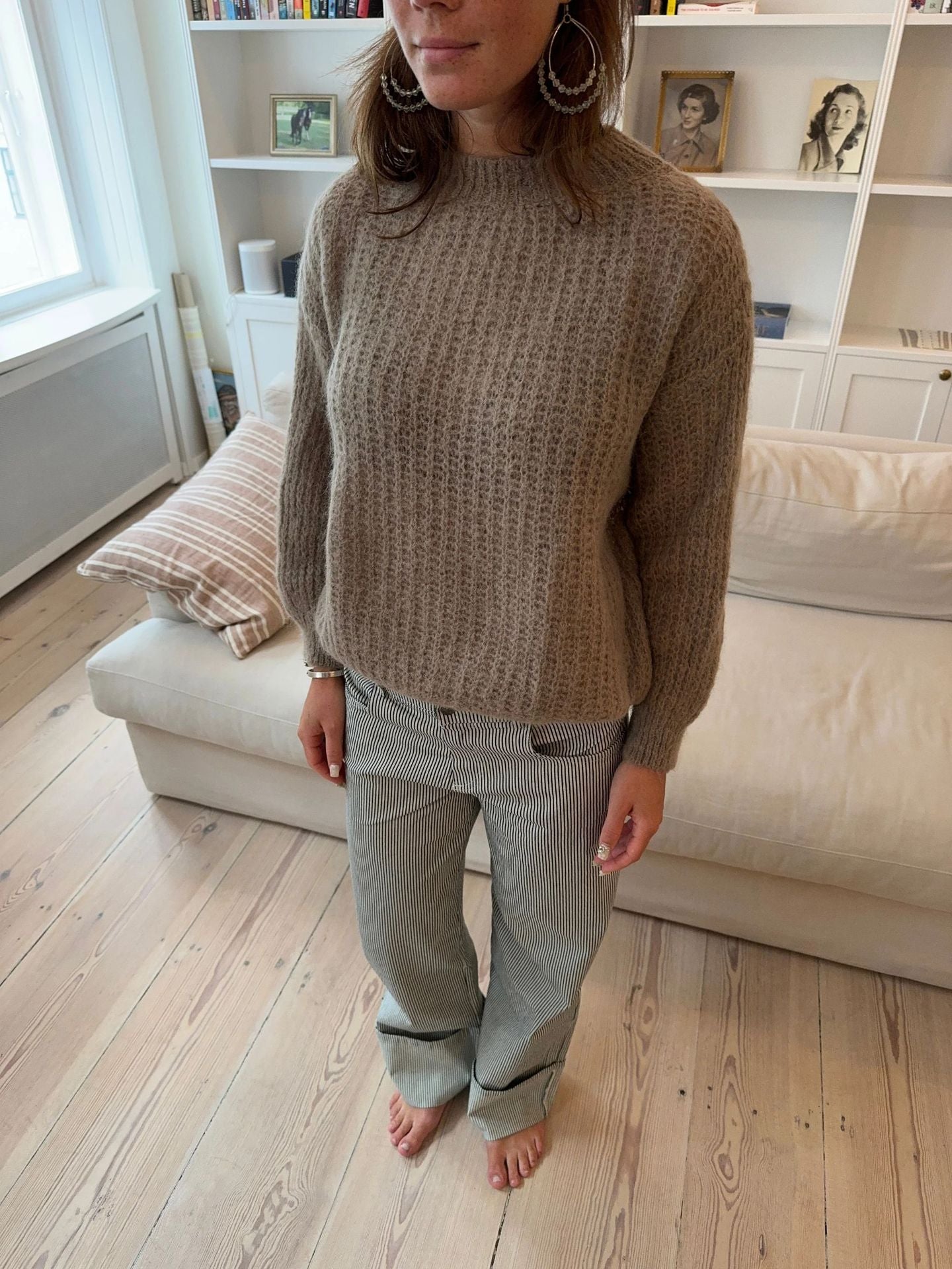 Pull en tricot pour femmes avec un motif de gaufrage tendance et une coupe décontractée Chic und Stil