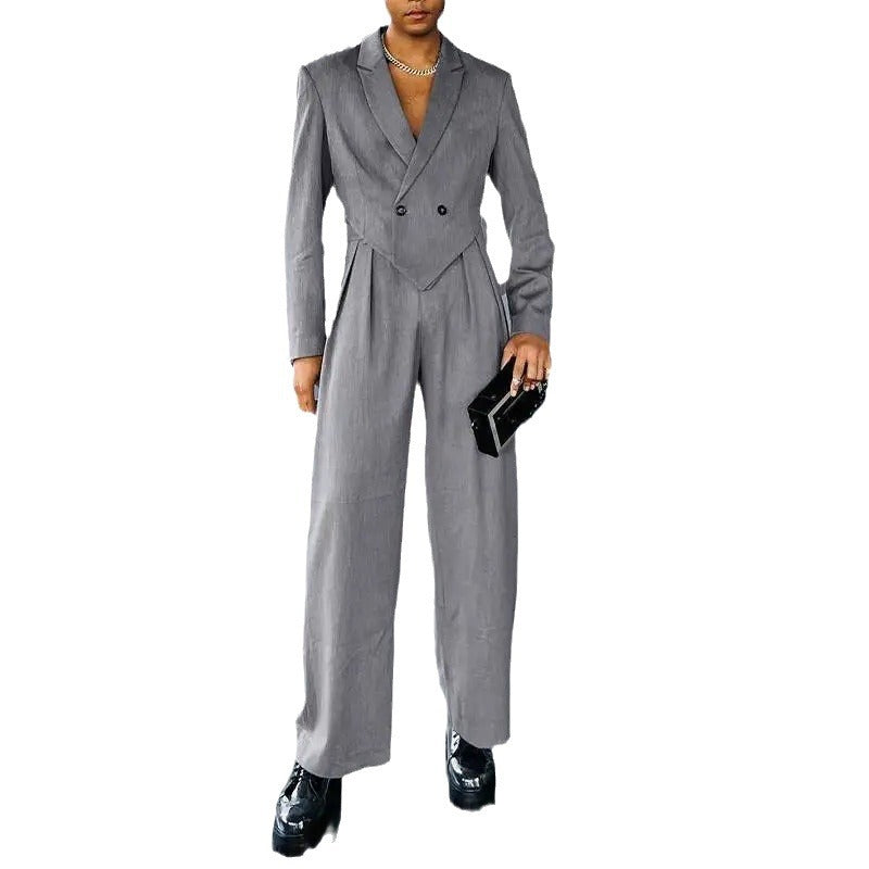 Women's elegant blazer with high silhouette and matching pants Chic and Style