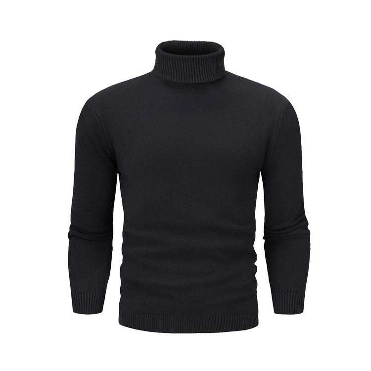 Elegant turtleneck pullover for men in fine merino wool Chic and Style