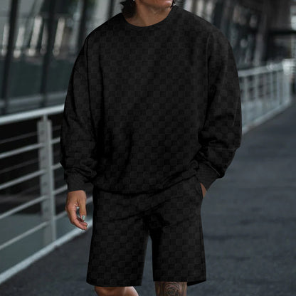 Chic and Style casual sweatshirt and shorts set for men