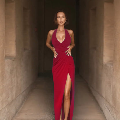 Robe de soirée sans bretelles en A pour femmes Chic und Stil