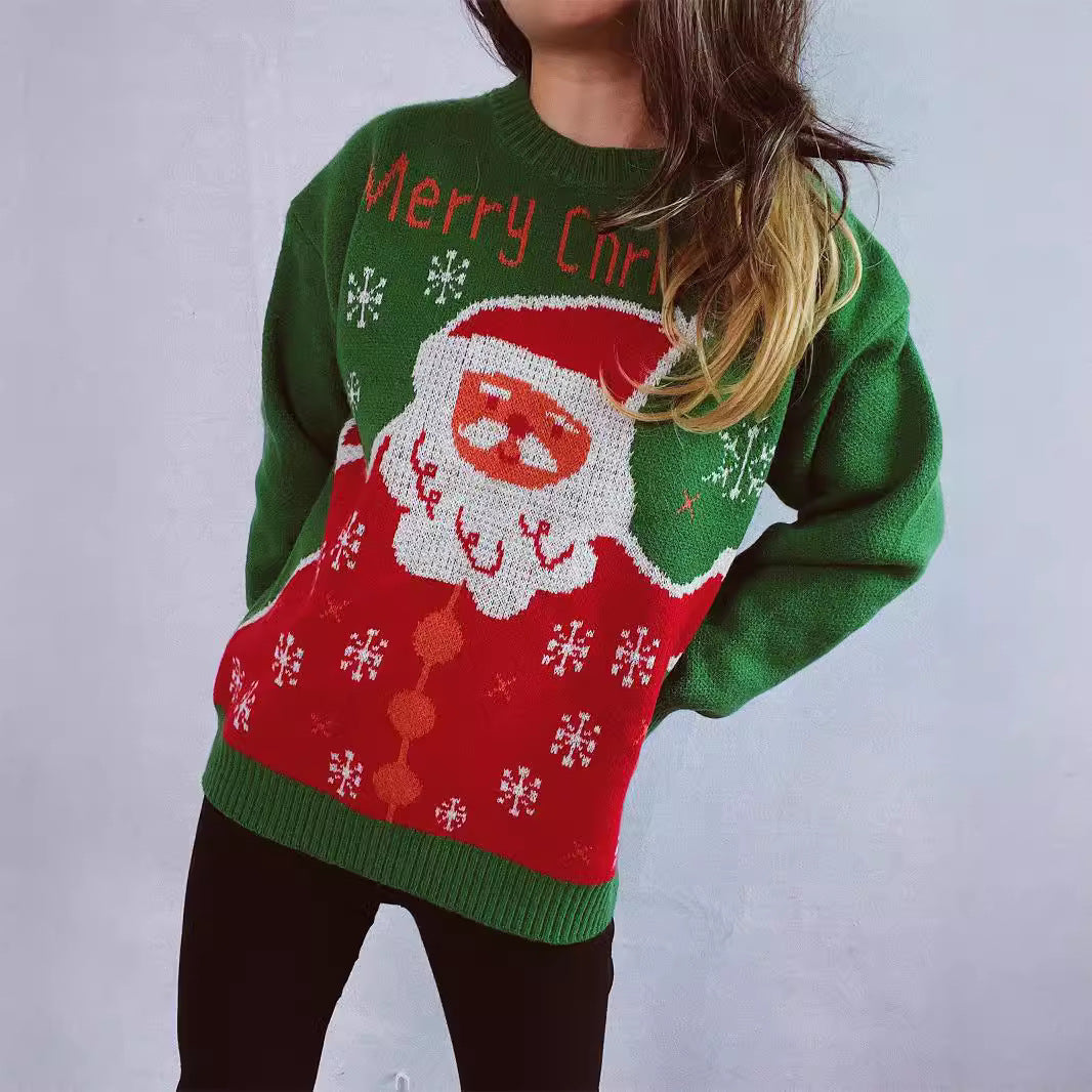 Pull de Noël pour femmes avec motif festif de Santa et coupe confortable Chic und Stil