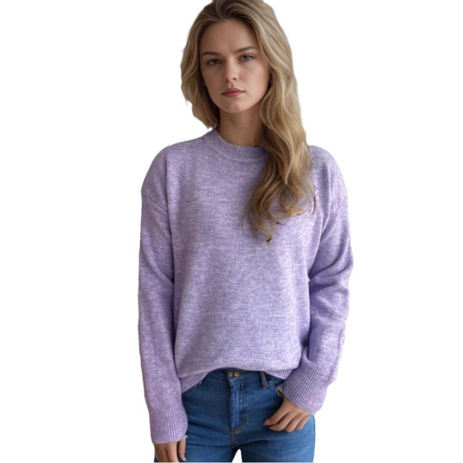 Pull casual pour femmes avec une coupe ample et un design en tricot côtelé moderne Chic und Stil