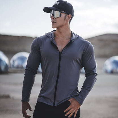 Functional jacket for men with protective hood and sporty design Chic and Style