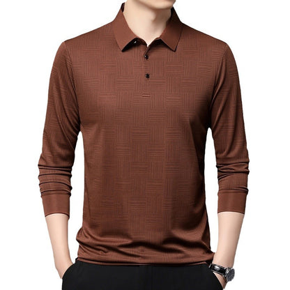 Chemise polo pour homme avec un motif géométrique moderne et une structure respirante Chic und Stil