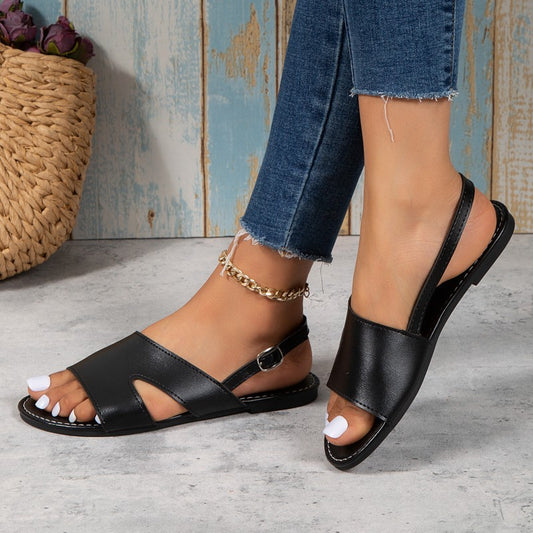 Sandales à talons élégants pour dames avec talon ouvert et sangle réglable Chic und Stil