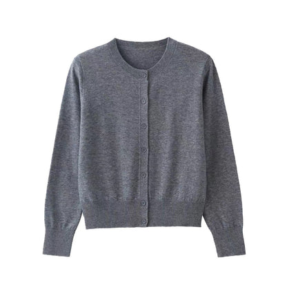 Dames élégant cardigan en tricot avec de jolis boutons Chic und Stil