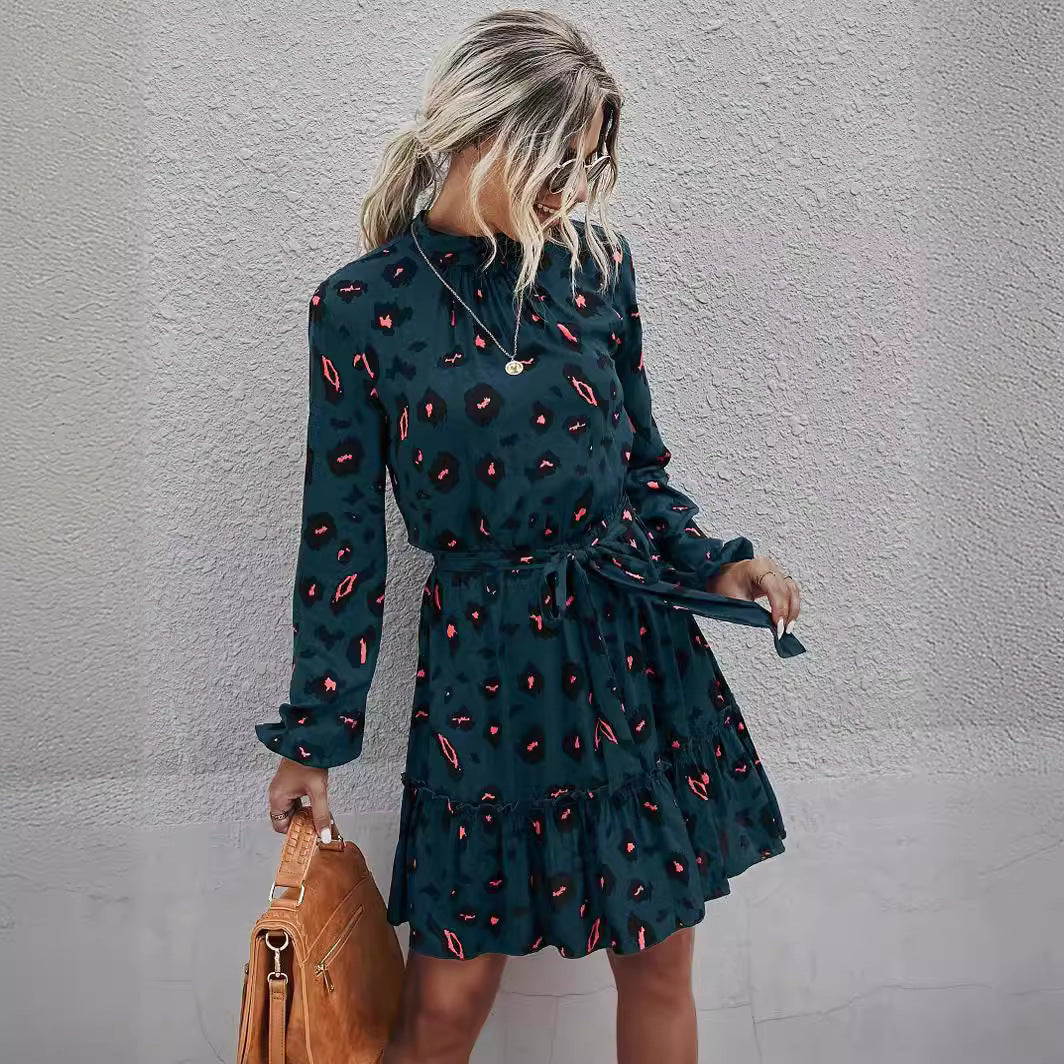 Robe Mini à Volants Floraux pour Femmes Chic und Stil