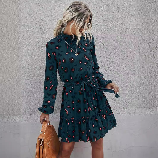 Robe Mini à Volants Floraux pour Femmes Chic und Stil