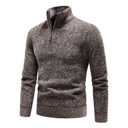 Pull homme avec demi-zip et design structuré Chic und Stil