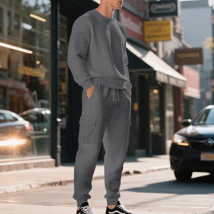 Chic and Style casual sweatshirt and cargo pants set for men