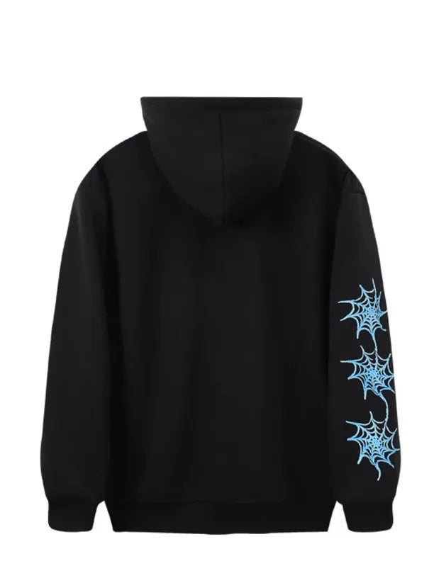 Dames hoodie avec design créatif en toile d'araignée Chic und Stil
