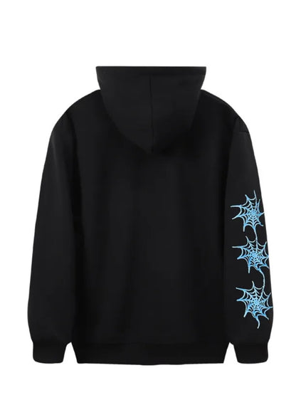 Dames hoodie avec design créatif en toile d'araignée Chic und Stil