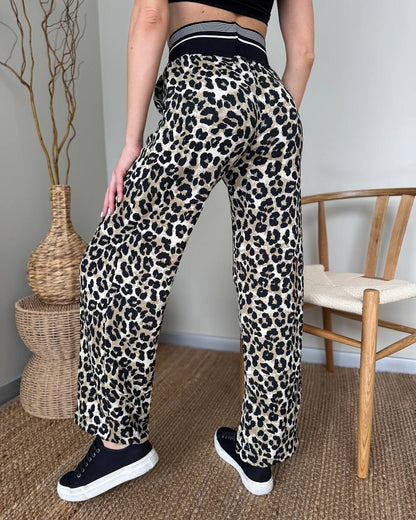 Chic and Style Leopard Print Lounge Pants for Women