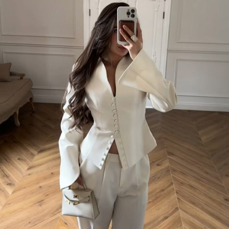 Women elegant blazer and pants set Chic and Style