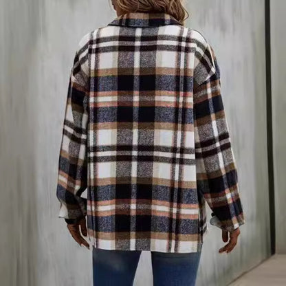 Chemise-jetée à carreaux décontractée pour femmes Chic und Stil