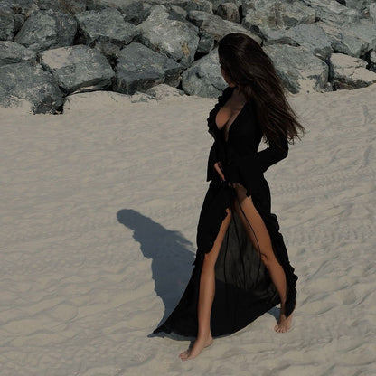Robe de plage bohème décontractée pour dames Chic und Stil