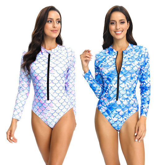 Maillot de bain femmes protection UV à manches longues et fermeture éclair Chic und Stil