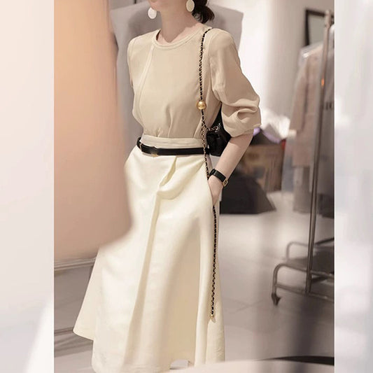Top habillé à manches bouffantes pour femmes Chic und Stil