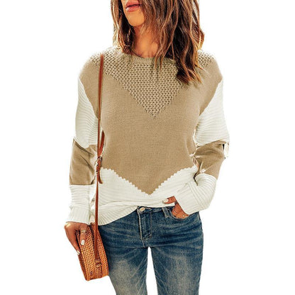 Pull femme avec des motifs géométriques Chic und Stil