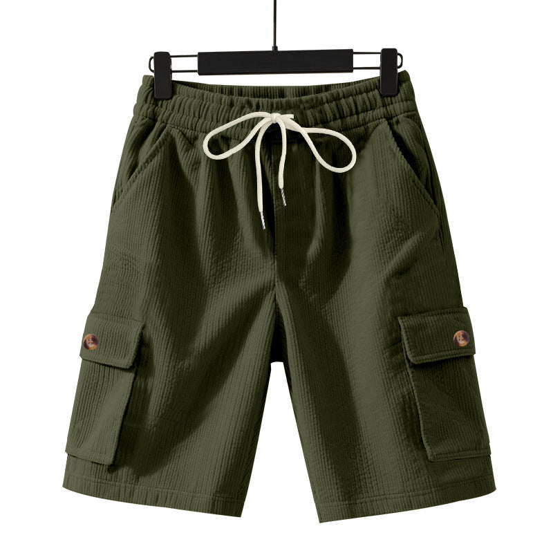 Shorts cargo décontractés pour hommes avec taille élastique et poches latérales pratiques Chic und Stil