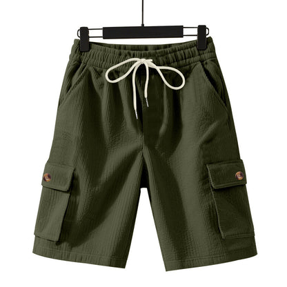 Shorts cargo décontractés pour hommes avec taille élastique et poches latérales pratiques Chic und Stil