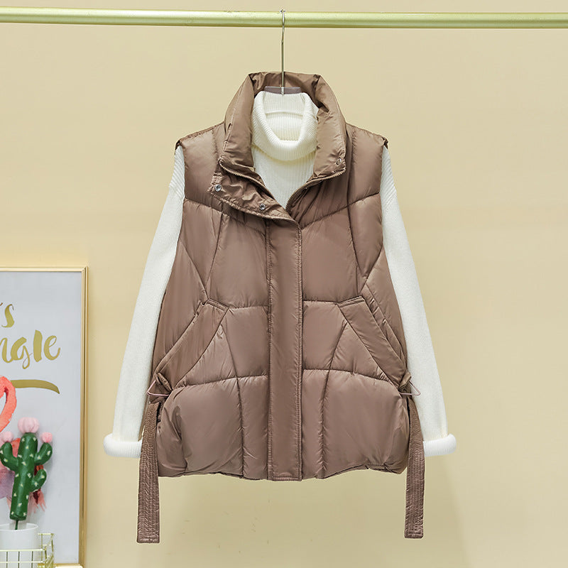 Dames gilet matelassé avec poches spacieuses et coupe moderne Chic und Stil