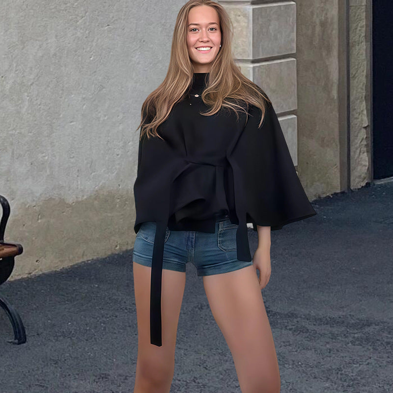 Dames élégante et polyvalente veste cape Chic und Stil