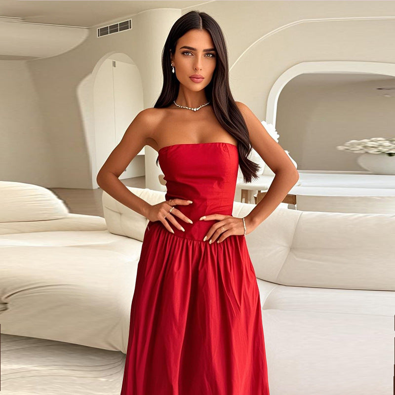 Robe maxi sans bretelles Chic und Stil