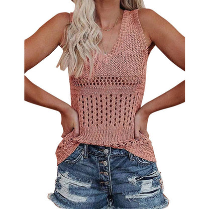 Haut en tricot pour femmes avec un motif losange polyvalent Chic und Stil