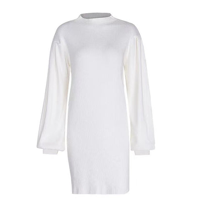 Robe en tricot pour femmes au design côtelé moderne Chic und Stil