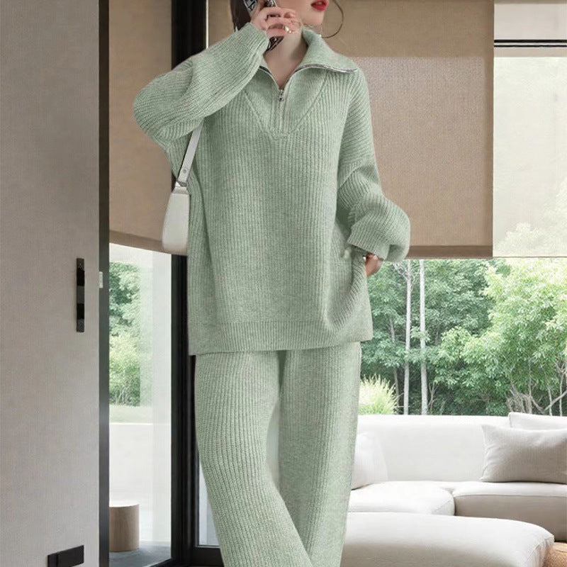 Pullover en tricot doux pour femmes avec col montant moderne et coupe ample Chic und Stil