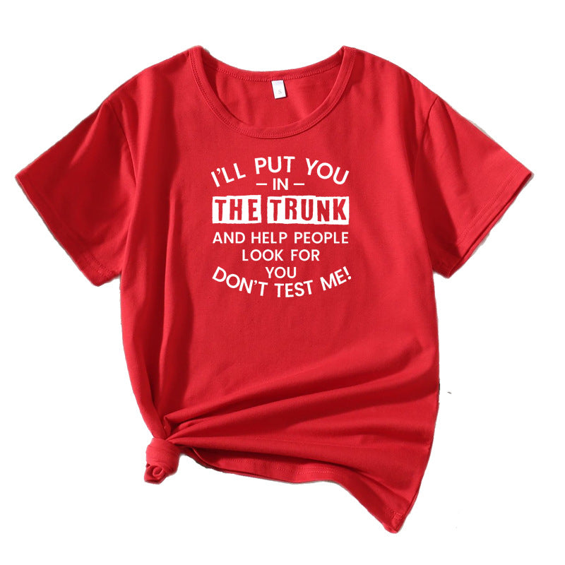 Dames Casual T-shirt Graphique Chic und Stil