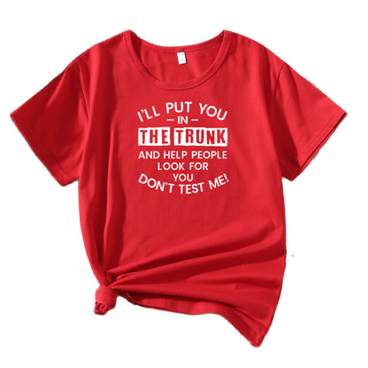 Dames Casual T-shirt Graphique Chic und Stil