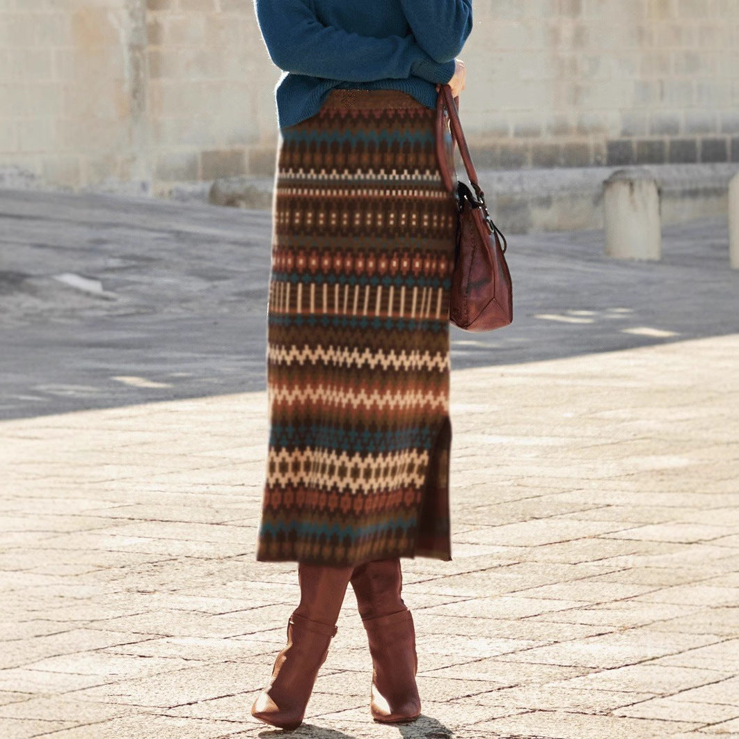 Jupe maxi bohème à motif Chic und Stil